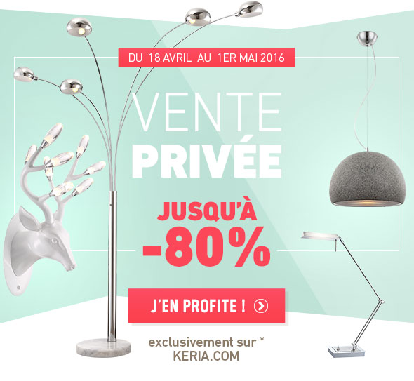 Keria vous propose sa vente privée jusqu'à -80% de réduction sur des articles signalés